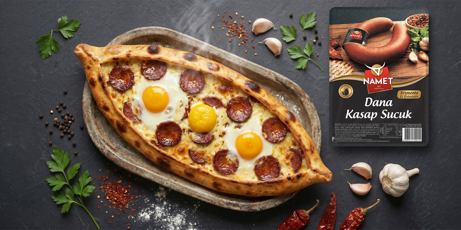 Sucuklu Yumurtalı Pide